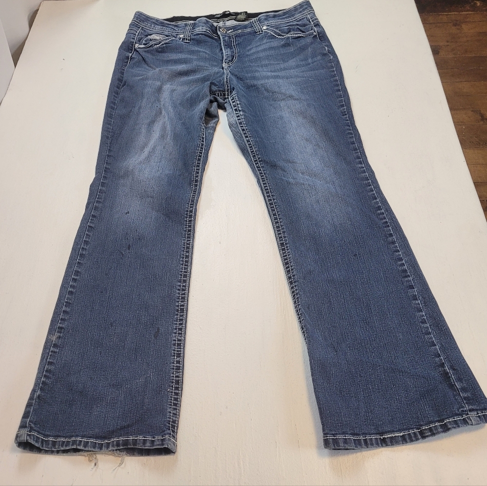 Love Indigo Classic Blue Wide Leg Jeans